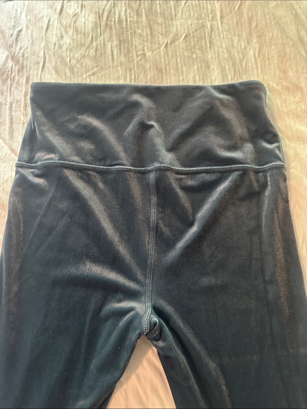 ALO Yoga Women’s Blue Velvet High-Waist Leggings Small - Picture 3 of 6